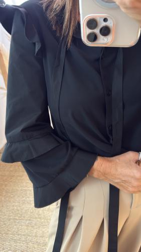 Chemise Lavallière Noir W36S0863 SOUVENIR