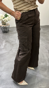 Pantalon cargo chocolat KSPA7629 KKS