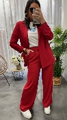 Pantalon fluide rouge M8336 MR