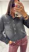 Chemise en jean gris oversize 054-216900 BSB