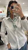 Chemise blanche et foulard vert aqua KXCM0301 KKS
