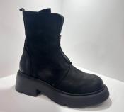 Bottines cuir noir RF8036