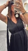 Robe longue noire  M2397A MR