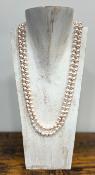 Collier en perles rose 