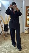 Ensemble tailleur noir bande côté 52315529 MM