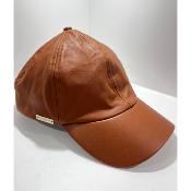 Casquette cuir marron  SEEBERGER