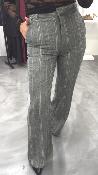 Pantalon flare beige et gris PDN9YATA DIXIE