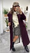 Manteau long Bordeaux R36Y0162 Souvenir