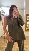 Veste Blazer kaki oversize M6244G MR