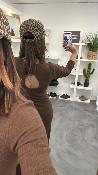 Robe longue côtelée chocolat SORINA G&M