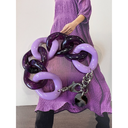 Bracelet maillons lilas Antoine