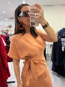 Blouse fluide terracotta KEOLA