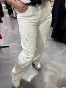 Pantalon blanc strass 50944249