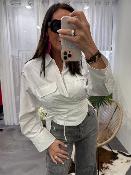 Chemise croisée blanche 052-21603 BSB