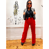 Pantalon fluide rouge PVT3ISI IMPERIAL