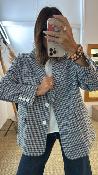 Veste Blazer à carreaux bleu JCT7WHEP Dixie 