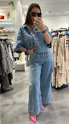 Pantalon large jean POMPON G&M