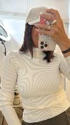 Pull col roul ivoire 054-260003 BSB