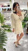 Robe courte beige M2384A MR