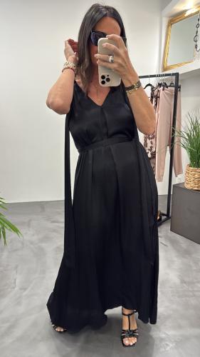 Robe longue noire  M2397A MR