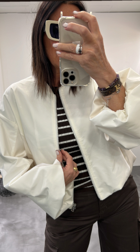 Veste bomber effet satin beige VHI4JGE IMPERIAL