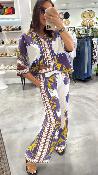 Chemise oversize à motifs 053-216021