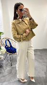 Pantalon fluide écru PICASSO G&M