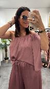 Top one shoulder mauve M9140T MR