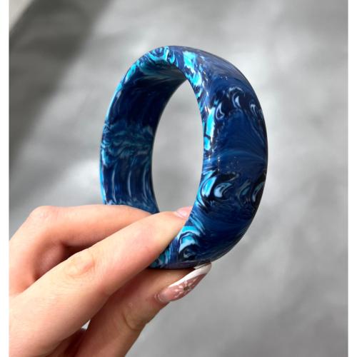 Bracelet jonc bleu