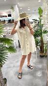 Robe courte écru ROZANA G&M