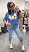 Sweat fin bleu MILA MHJ