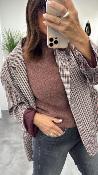 Pull manches courtes terracotta SAULE GM