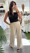 Pantalon large beige KXPA0273 KKS
