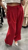 Pantalon rouge fluide  M8341P MM