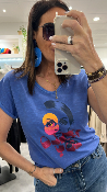 Tee shirt bleu KAREN MHJ