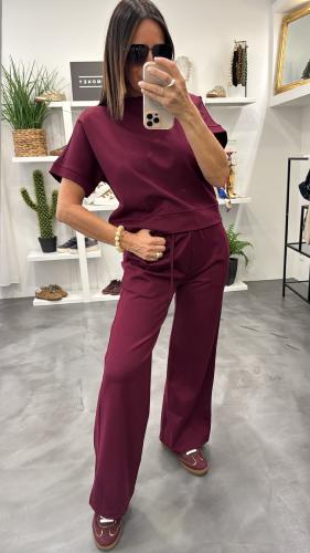 Pantalon jogging bordeaux KXPA1107 KKS