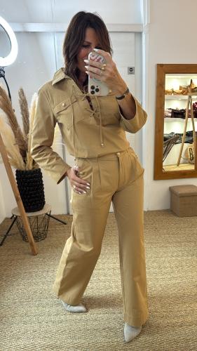 Pantalon large coton sable ZENITH BB