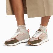 Basket kaki et beige LUNELLE WU BK2780