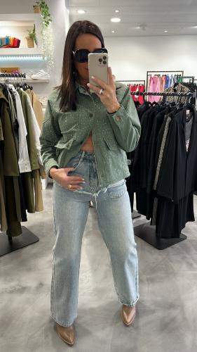 Veste kaki à sequins 51079379 MM