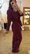 Ensemble tailleur bordeaux bande côté 52315529 MM