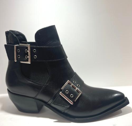 Bottines cuir noir Mi7546