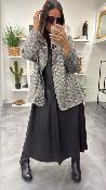 Veste Blazer paillettes grise JDCLKCG Dixie 