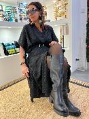 Robe longue chauve souris à rayures ADJUIKMC IMPERIAL