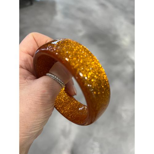 Bracelet orange pailleté