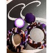 Boucles Oreilles Julia Violet