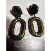 Boucles Oreilles Karen Kaki