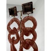 Boucles Oreilles Maillons Rosa 
