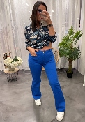 Pantalon jeans flare bleu SONNY