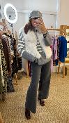 Veste fausse fourrure sans manches blanche 52420299MM 