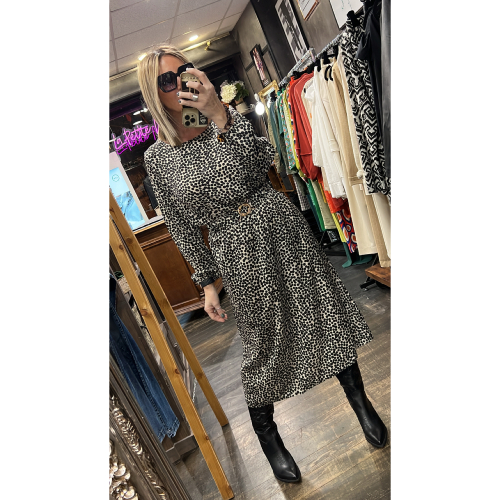 Robe longue à pois Monica